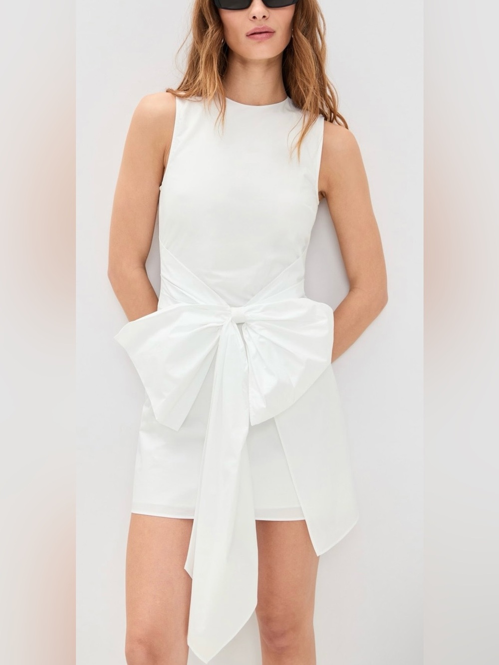 ROTATE Sleeveless Dress with Bow 100% Cotton size US 6